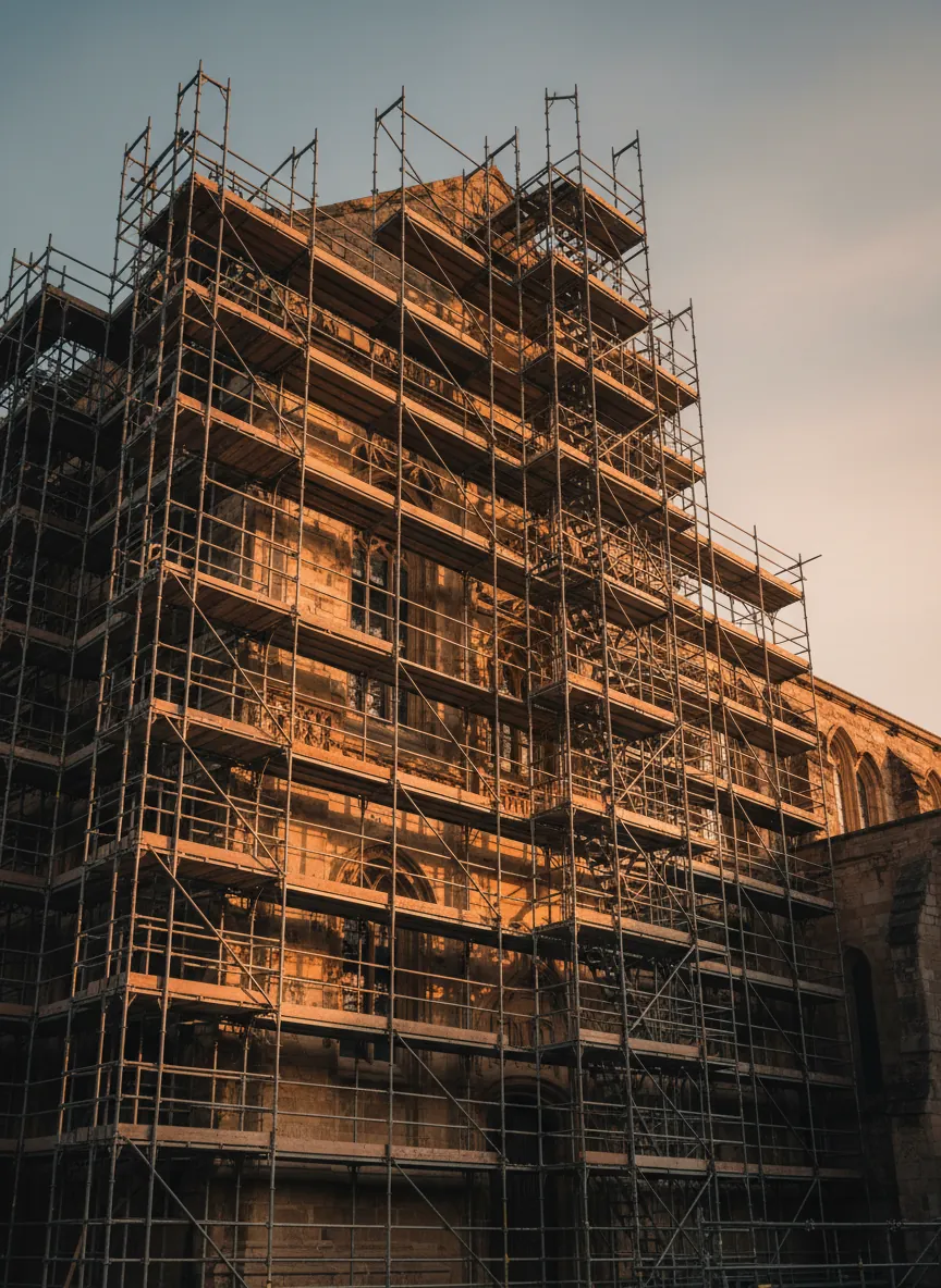 Restoration scaffold access